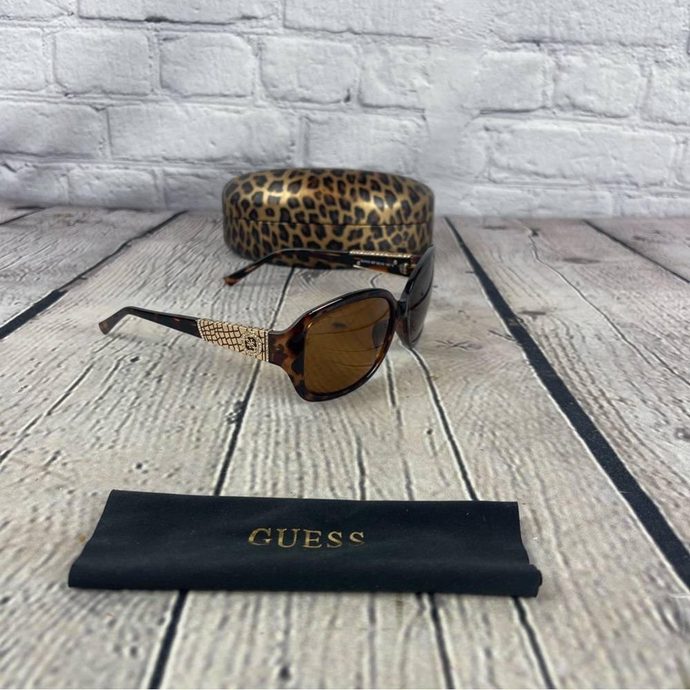 GUESS GU7418‎ 52F Havana Womens Cat Eye Sunglasses Frames 60-16-135 Frames Only